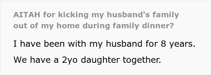 Woman Kicks Husband's Entitled Family Out After They Call Her Out For Not Having A Job Woman Kicks Husband's Entitled Family Out After They Call Her Out For Not Having A Job