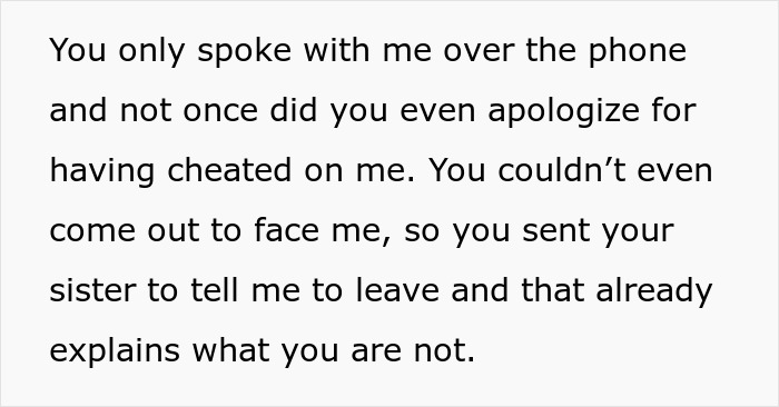 Text message expressing hurt and betrayal after discovering cheating involving boyfriend and pregnant mistress at work.