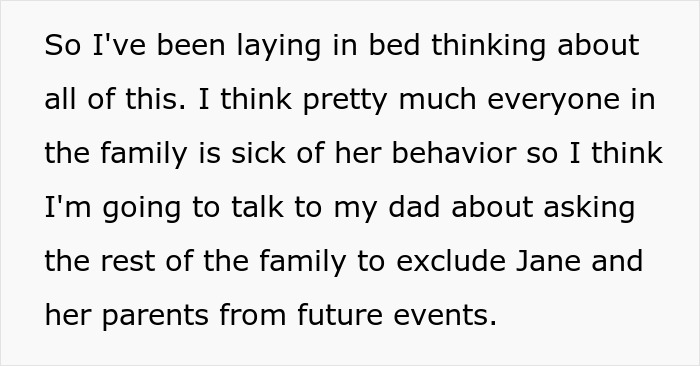 Text excerpt from family drama about jobless 36YO dragging parents into competition with PhD cousin, leading to loss of life savings.