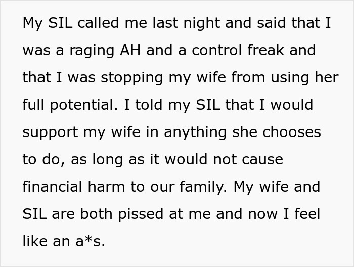 Man confronts wife after discovering she secretly sent $2K to sister&rsquo;s pyramid scheme, issuing an ultimatum.