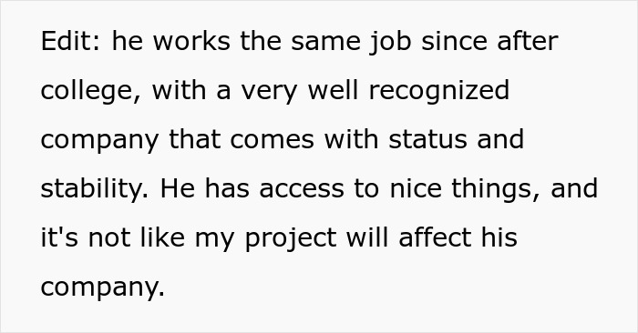 Man dismisses girlfriend&rsquo;s major career milestone, accusing her of success through inappropriate means.