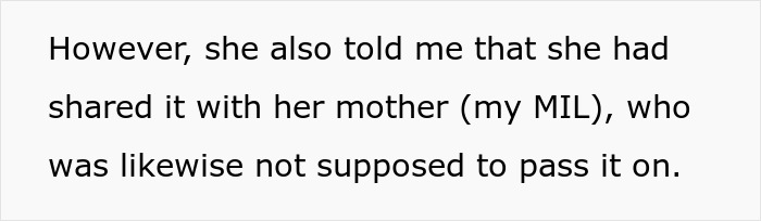 Woman Tells SIL Her Own Mom Leaked Confidential Information, Gets Scolded For Starting Family Drama