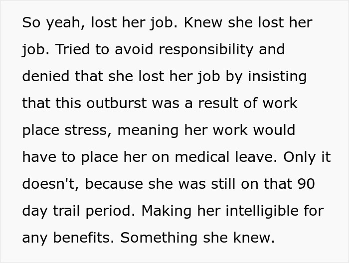 Text excerpt discussing a mom's work drama and its impact on her relationship and family issues.