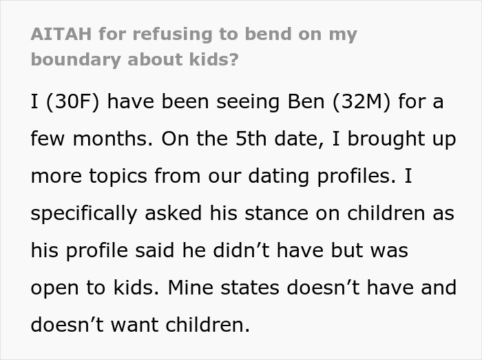 Text message conversation discussing boyfriend demands a veto on woman&rsquo;s medical procedure related to children and fatherhood.
