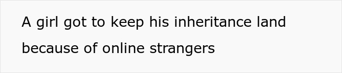 A girl holding documents related to brother inherited land money disputes involving online strangers and inheritance claims.