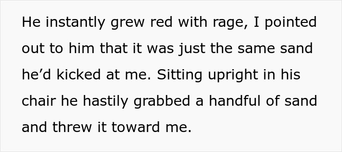 Elderly Beach Couple Tries To Intimidate Man, Gets Served Karma With Wind-Blown Sand