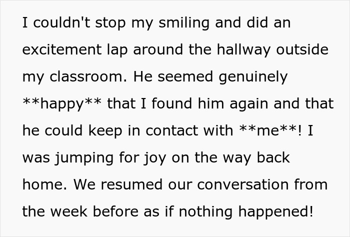 Text excerpt about a lady&rsquo;s perfect first date abroad and losing contact after deleting dating app.