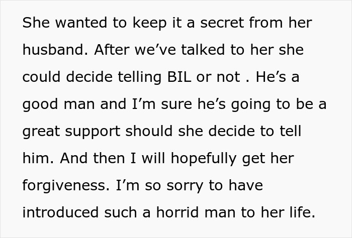 Text excerpt about secret kept from husband, revealing husband&rsquo;s obsession with sister&rsquo;s weight and related family tensions.