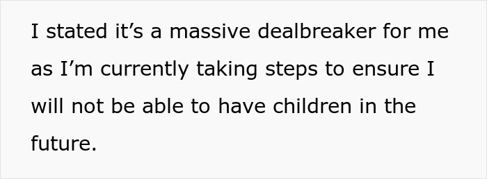 Text excerpt discussing a boyfriend demanding veto power on a woman&rsquo;s medical procedure to preserve his fatherhood dreams.