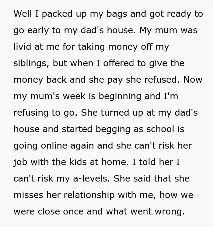 Mom Turns Oldest Daughter Into A Nanny Of Her 5 Kids, Then Gets Upset She Wants To Move In With Dad