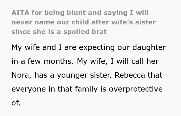 Spoiled Aunt Wants Niece To Be Named After Her, Raises Hell After BIL Says No Way And Snubs Her