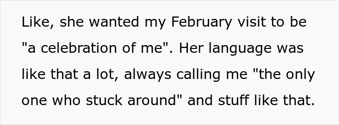 Text excerpt showing a woman describing repeated attempts to make a friend of 10 years fall in love with her.