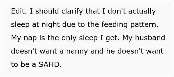 New Mom Finally Gets Real Sleep After Dumping The Husband Who Thought Three Hours Of Childcare Was Too Much