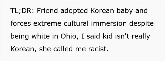 Lady Adopts Korean Baby And Goes Overboard With Culture, She Explodes As Friend Calls Her Out