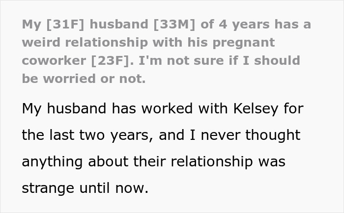 Man takes care of pregnant coworker as a good deed while wife discovers the real reason behind his actions.