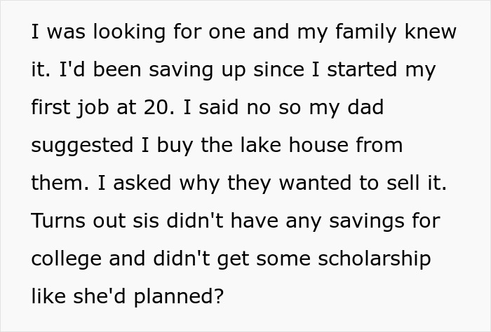 Text excerpt describing a family conflict involving a bride’s honeymoon expectations and a harsh reality check. Text excerpt describing a family conflict involving a bride’s honeymoon expectations and a harsh reality check.