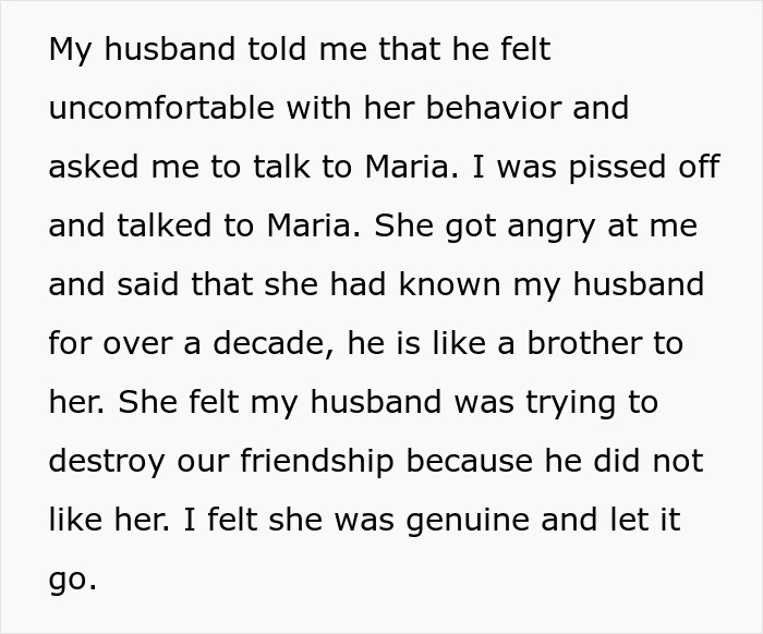 Wife sees hubby without shirt and bestie naked after hearing moaning, sensing something happened between them.