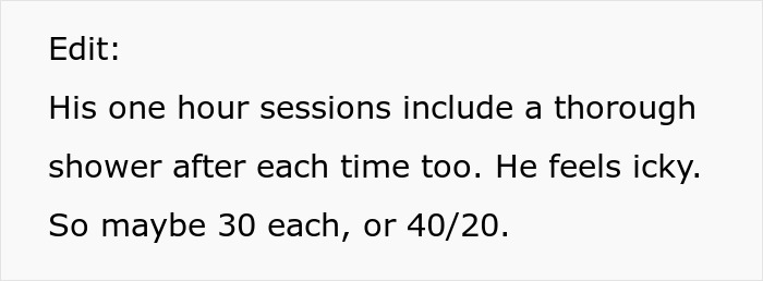 Man uses bathroom habit as excuse to avoid parenting duties, wife frustrated with his ongoing excuses.
