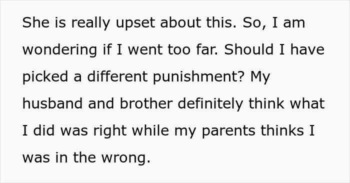 Text discussing a mom called disgusting for making vegan teen cook meat to teach a lesson about wasting food.