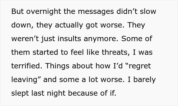 Text message conversation describing escalating threats from a husband raising fears of a psychopath behavior. Text message conversation describing escalating threats from a husband raising fears of a psychopath behavior.