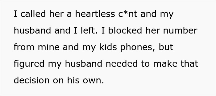 MIL secretly DNA tests grandkid causing family conflict, leading to blocked numbers and strained relationships.