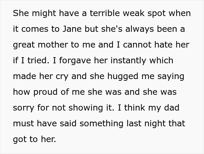 Text excerpt about a family conflict involving jobless 36-year-old and PhD cousin competition leading to lost life savings.
