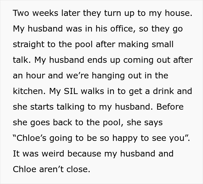 Text excerpt from a story about a sister-in-law calling a pregnant woman a beached whale after a failed replacement plot.