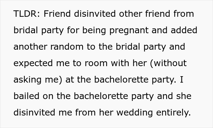 Bride’s obsession with control leads to losing two close friendships before the wedding over bachelorette and bridal party drama.