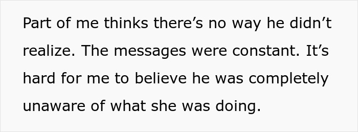 Text excerpt discussing suspicion and constant messages related to a woman suspecting her husband as a psychopath. Text excerpt discussing suspicion and constant messages related to a woman suspecting her husband as a psychopath.