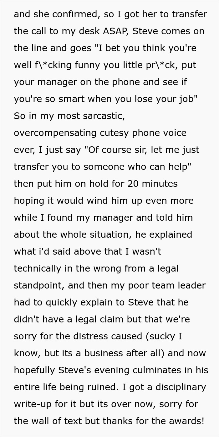 Trecho de texto mostrando funcionário lidando com um cliente difícil após revelar que tem uma amante, causando caos no trabalho. Trecho de texto mostrando funcionário lidando com um cliente difícil após revelar que tem uma amante, causando caos no trabalho.