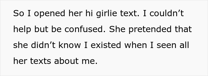 Text conversation where woman tries to ignore husband&rsquo;s mistress, but mistress keeps sending confusing messages about her.