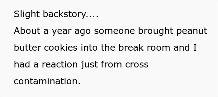 Rude Coworker Chokes On Peanut Dessert, Guy With Severe Allergy Takes Heat For Not Helping Her Rude Coworker Chokes On Peanut Dessert, Guy With Severe Allergy Takes Heat For Not Helping Her