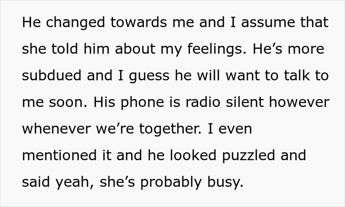 37YO Dumbstruck As She's Caught In "Teenage Drama" While Dating A Guy Obsessed With Female Bestie