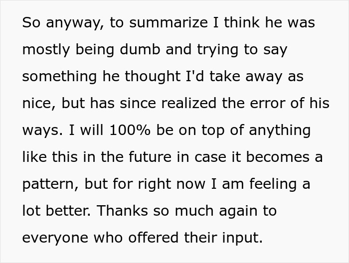 Text message explaining a husband’s realization about downgrading from gorgeous to kind and his ex described as model pretty. Text message explaining a husband’s realization about downgrading from gorgeous to kind and his ex described as model pretty.