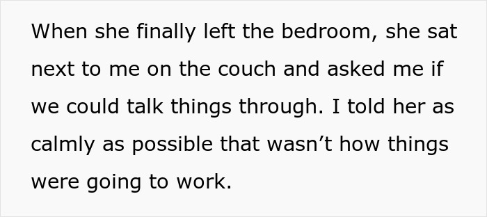 Woman admits to cheating multiple times, husband reveals truth to her parents and then leaves the relationship.