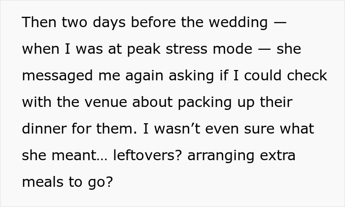 Woman Barely Knows Bride But Sends Lengthy Baby Updates, Last-Minute Ask Finally Gets Shut Down Woman Barely Knows Bride But Sends Lengthy Baby Updates, Last-Minute Ask Finally Gets Shut Down