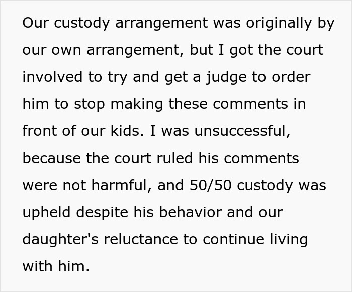 Custody battle continues as divorced woman faces ex using their son against her after cheating revelation.