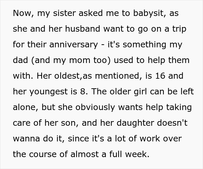 Woman Refuses To Dogsit Her Brother's Elderly Dog, Gets Shocked When He Declines To Babysit Her Kids Woman Refuses To Dogsit Her Brother's Elderly Dog, Gets Shocked When He Declines To Babysit Her Kids