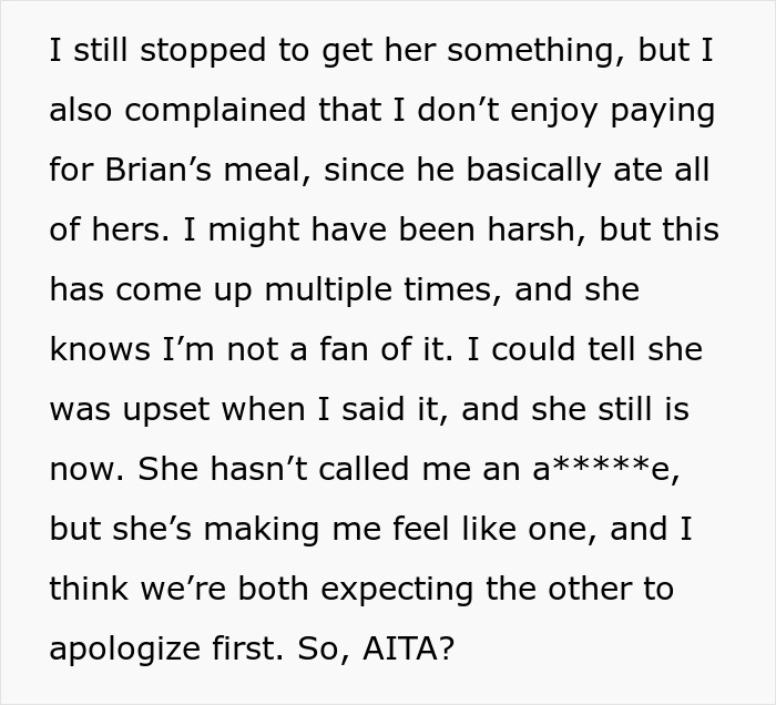 Guy Blasted Online For Confronting Girlfriend Over Food Sharing And Not The Friend Who Ate It