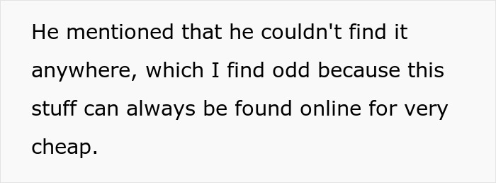 Text excerpt discussing someone unable to find manga and figurines online for a cheap price.