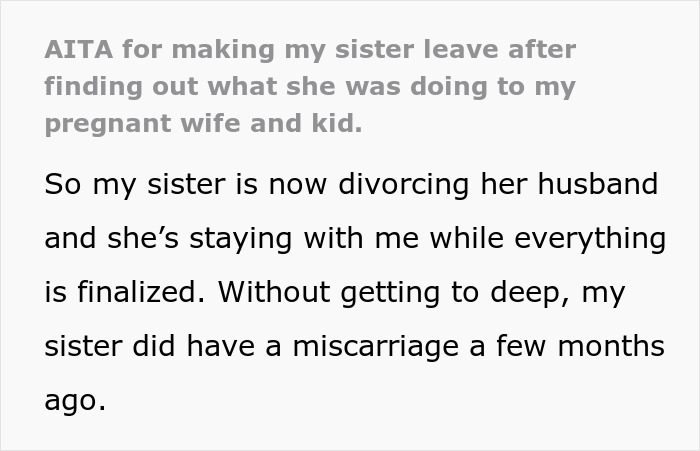 Man Kicks Sister Out After Finding Out What She&rsquo;s Been Secretly Doing To His Pregnant Wife And Kid