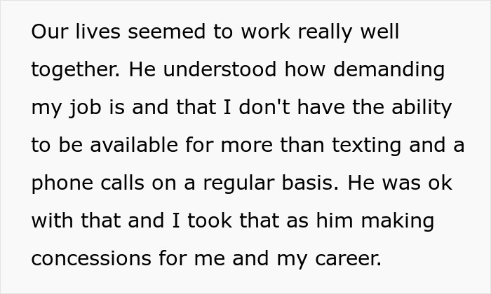 Trecho de texto que descreve os desafios de relacionamento e os limites de comunicação de uma mulher em uma situação romântica complexa.