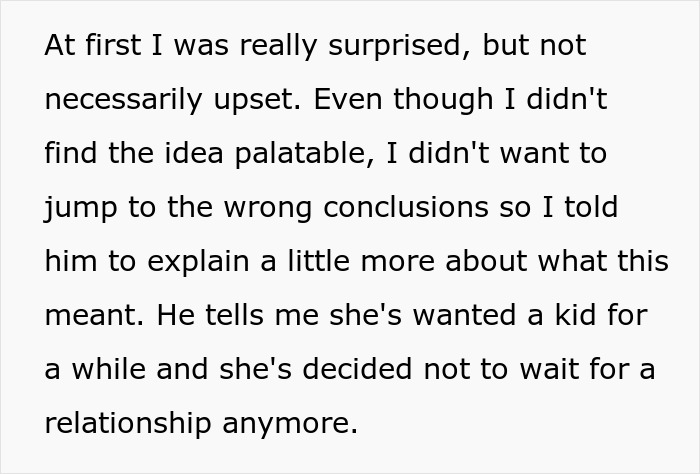 Text describing a wife weirded out as her hubby wants to father his ex's child, revealing a dark and twisted secret.