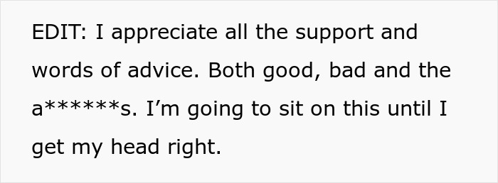 Screenshot of a text post where a dad expresses doubt about paternity after a chance meeting with an old friend.