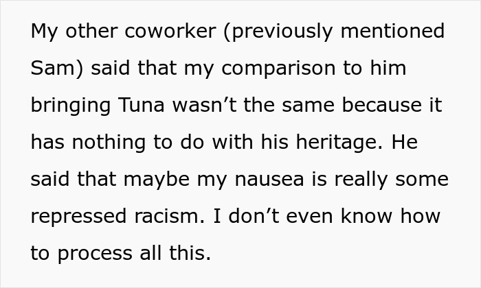 Lady Reports Coworker For Complaining About "Cultural" Food, Says Her &ldquo;Nausea&rdquo; Is &ldquo;Repressed Racism&rdquo;