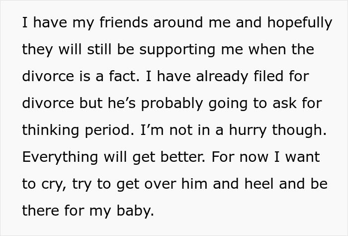 Text about coping with divorce and uncovering husband's affair, focusing on support, healing, and emotional recovery.
