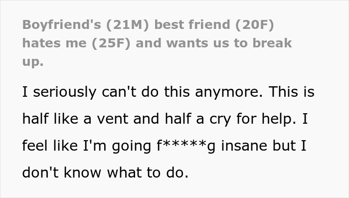 Woman struggles to coexist with boyfriend&rsquo;s female friend, feeling overwhelmed and uncertain about the relationship.