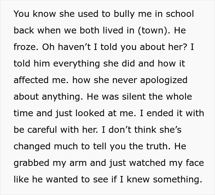 Text excerpt describing a woman&rsquo;s experience uncovering her husband&rsquo;s affair and its emotional impact.