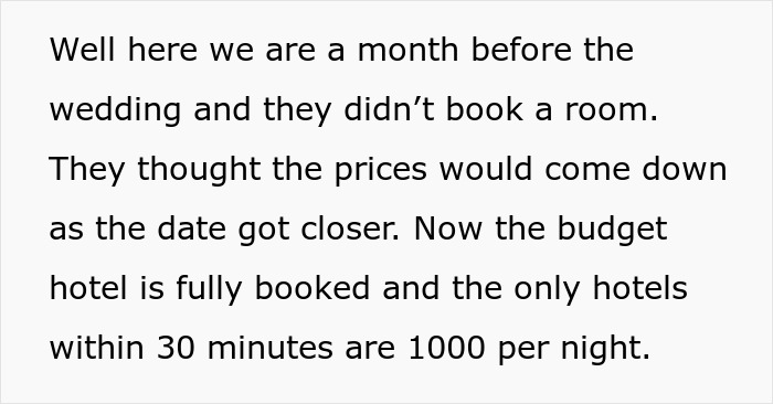 Family Ignores All Booking Warnings, Then Demands To Stay With Couple In Their Hotel Room