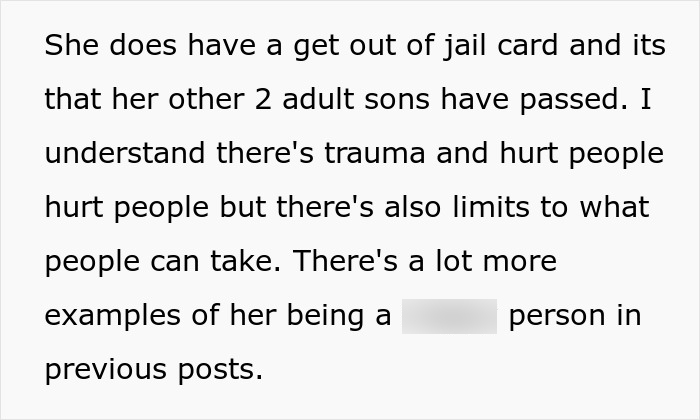 Text excerpt discussing trauma and limits, referencing a man waking up at 4 AM to care for his baby with mom worried.